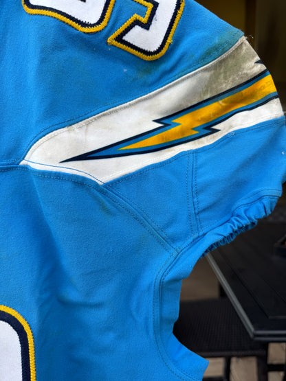 Darius Philon GAME-USED 10/21/18 Los Angeles Chargers⚡NFL Jersey London Games vs Titans