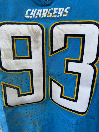 Darius Philon GAME-USED 10/21/18 Los Angeles Chargers⚡NFL Jersey London Games vs Titans
