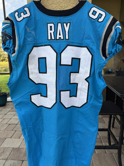 LaBryan Ray GAME USED💪11/10/24 Carolina Panthers🐆NFL Nike Jersey👕vs New York Giants