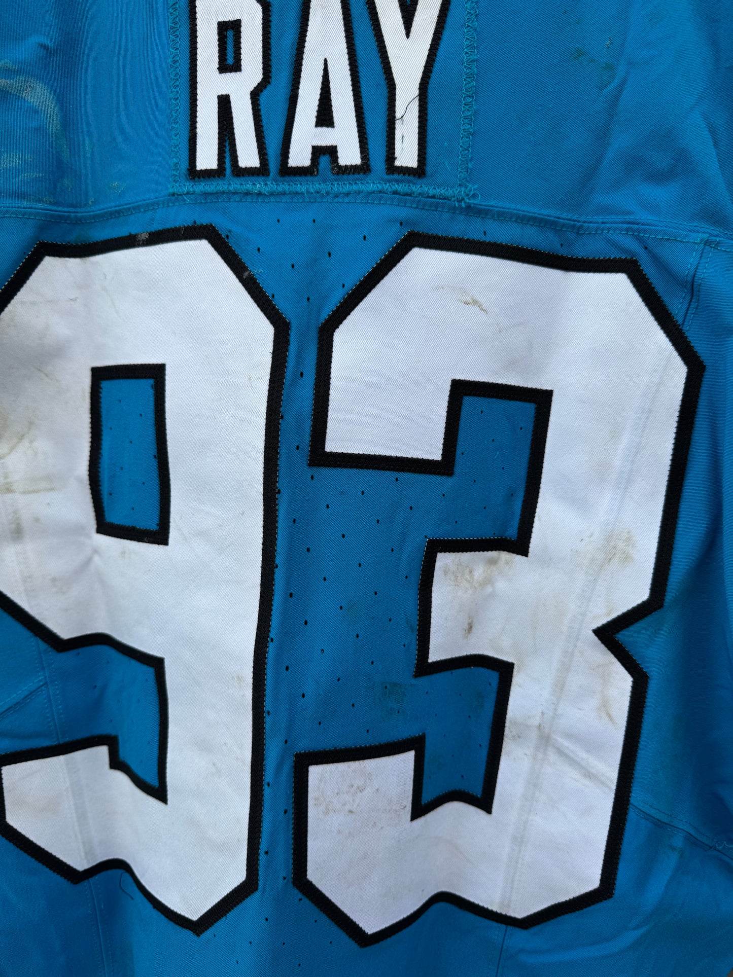 LaBryan Ray GAME USED💪11/10/24 Carolina Panthers🐆NFL Nike Jersey👕vs New York Giants