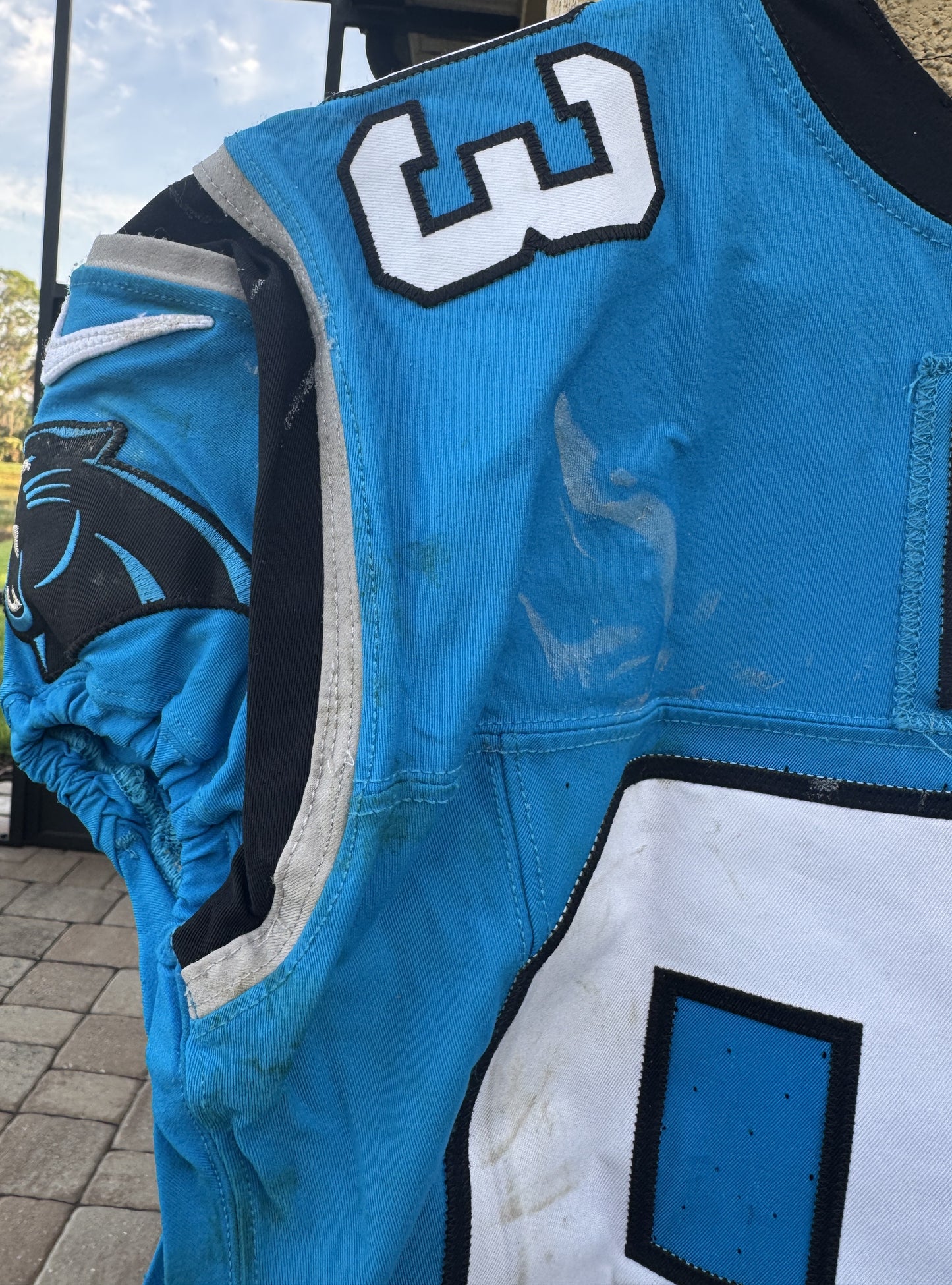LaBryan Ray GAME USED💪11/10/24 Carolina Panthers🐆NFL Nike Jersey👕vs New York Giants