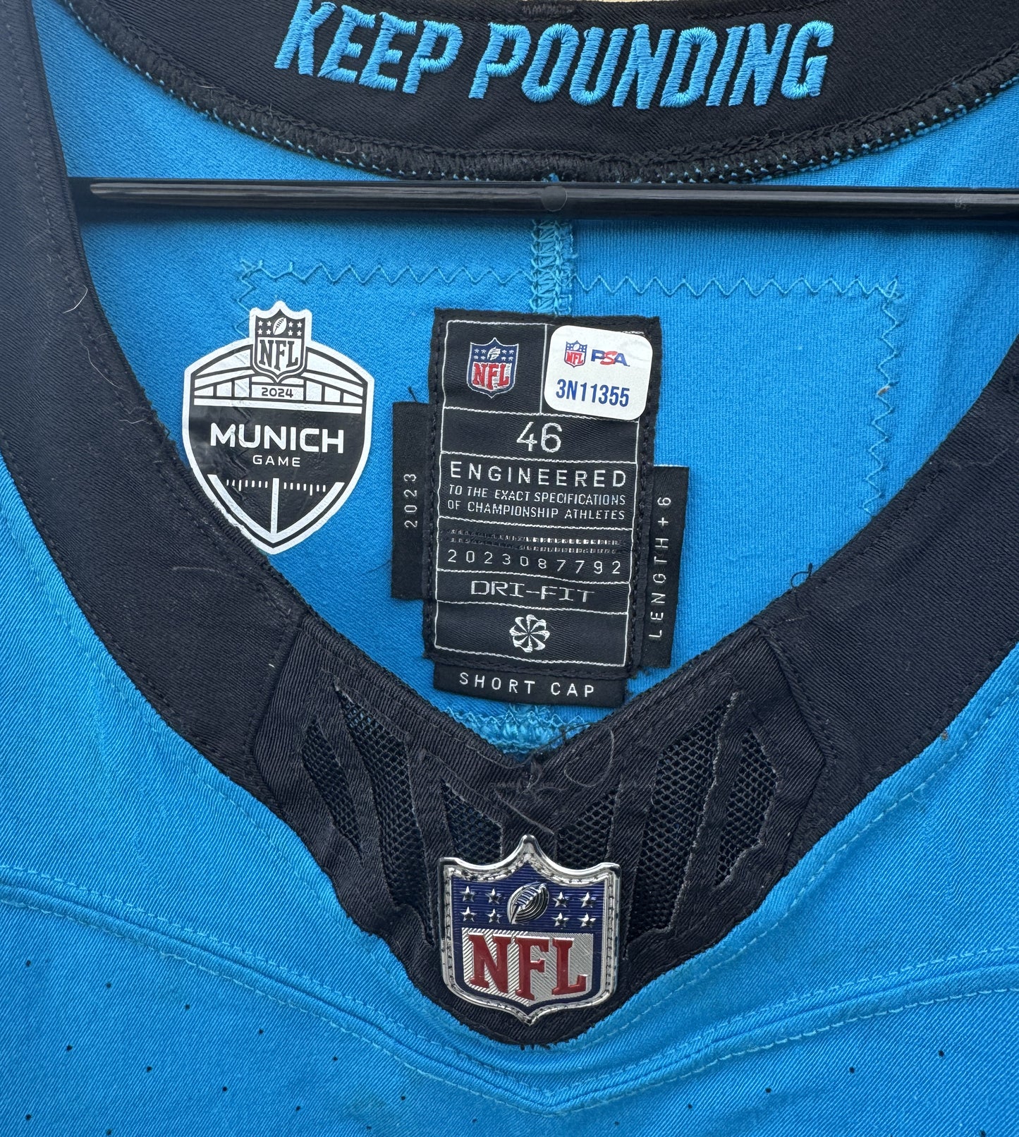 LaBryan Ray GAME USED💪11/10/24 Carolina Panthers🐆NFL Nike Jersey👕vs New York Giants