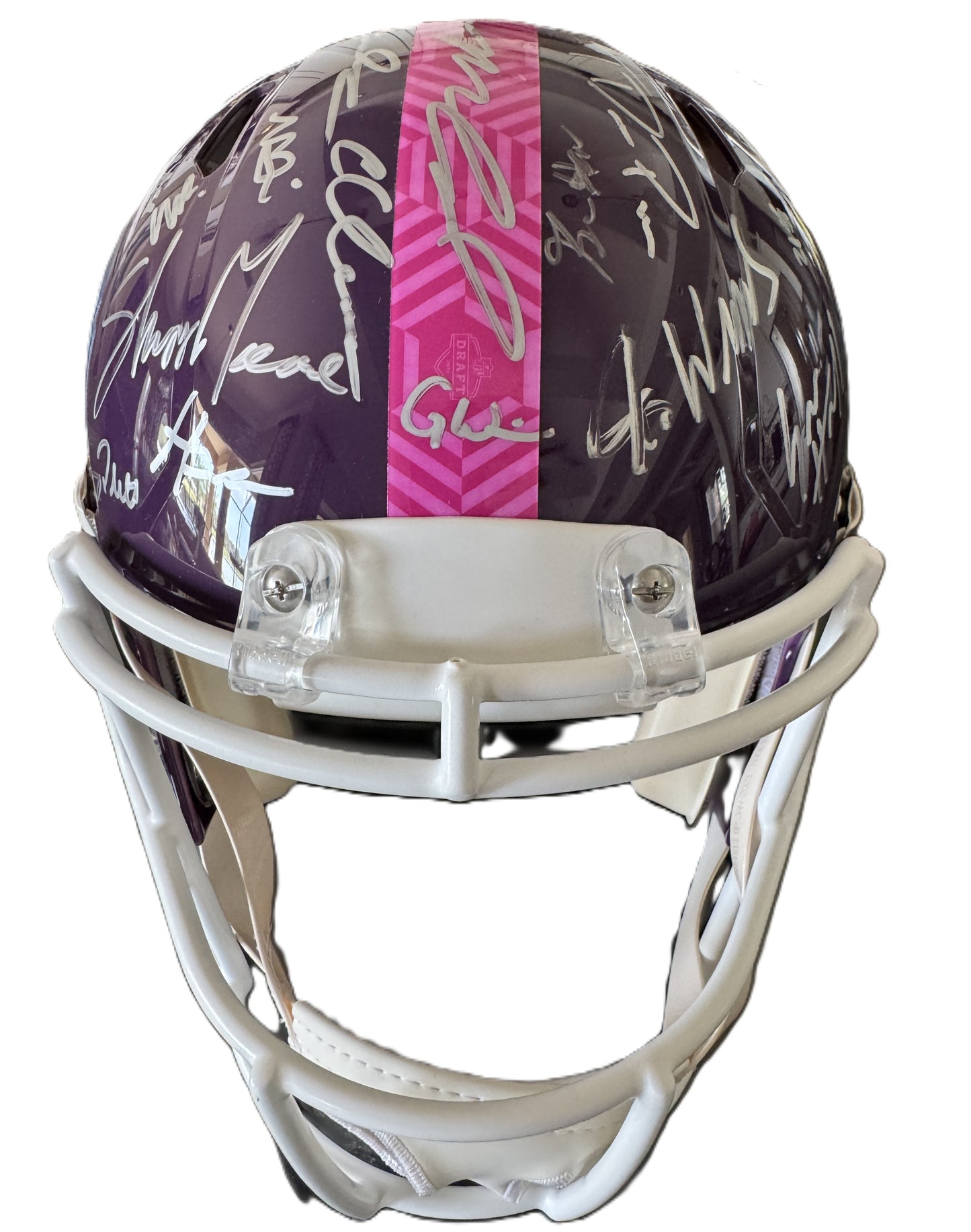 NFL Draft 2022 Helmet Signed by more than 30 players inc. Sauce Gardner, Chris Olave, Kyle Hamilton, Kenny Pickett, Travon Walker, Jameson Williams & more ✨ inc. PSA Authenticity🛡️