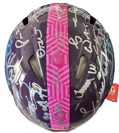 NFL Draft 2022 Helmet Signed by more than 30 players inc. Sauce Gardner, Chris Olave, Kyle Hamilton, Kenny Pickett, Travon Walker, Jameson Williams & more ✨ inc. PSA Authenticity🛡️