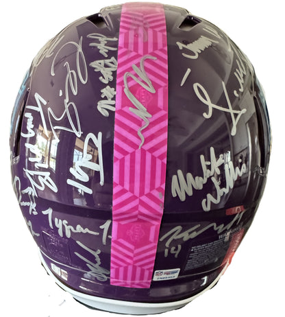 NFL Draft 2022 Helmet Signed by more than 30 players inc. Sauce Gardner, Chris Olave, Kyle Hamilton, Kenny Pickett, Travon Walker, Jameson Williams & more ✨ inc. PSA Authenticity🛡️