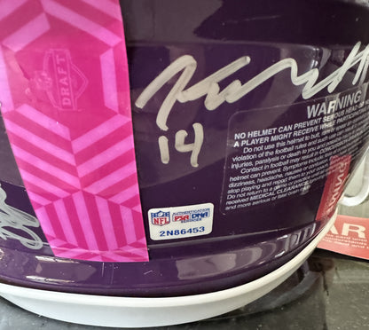 NFL Draft 2022 Helmet Signed by more than 30 players inc. Sauce Gardner, Chris Olave, Kyle Hamilton, Kenny Pickett, Travon Walker, Jameson Williams & more ✨ inc. PSA Authenticity🛡️