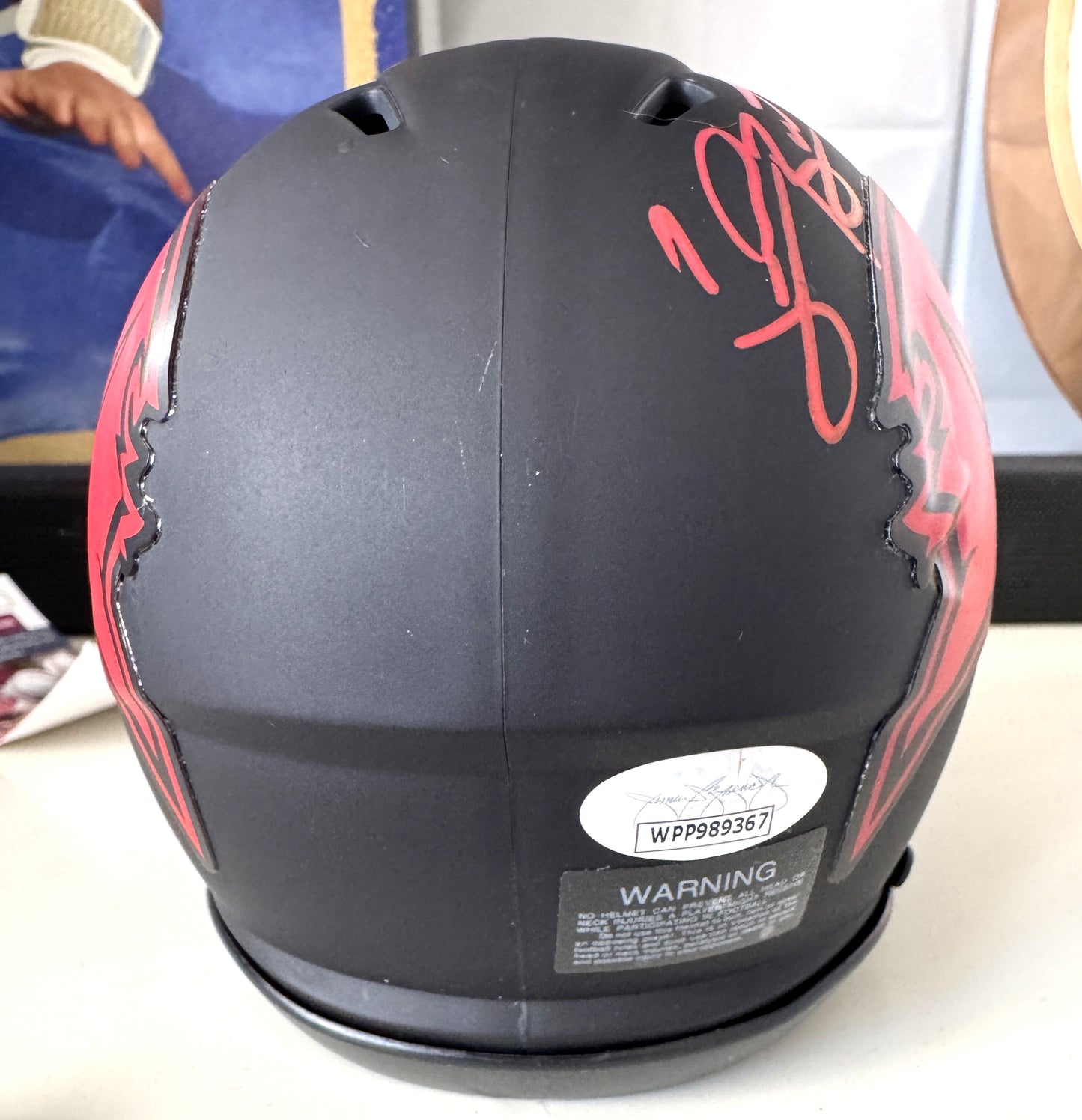 Shaquil Barrett Signed✍️Tampa Bay Buccaneers🏴‍☠Alternate Eclipse Speed Mini Helmet Inc. PSA COA