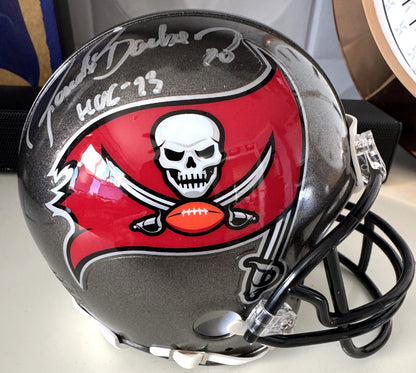 Ronde Barber Signed✍️Tampa Bay Buccaneers🏴‍☠Mini Helmet with HOF 23 Inscription