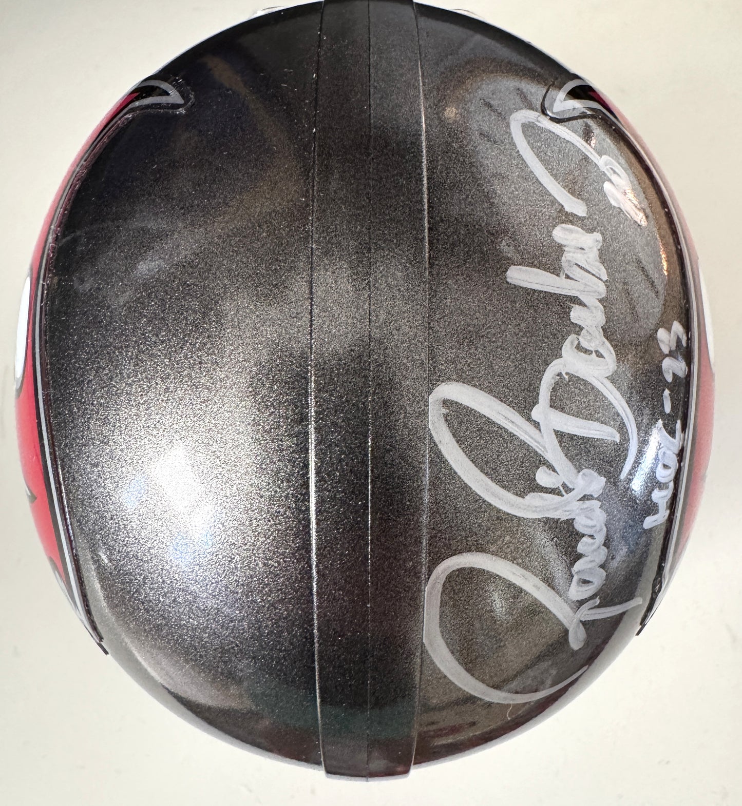 Ronde Barber Signed✍️Tampa Bay Buccaneers🏴‍☠Mini Helmet with HOF 23 Inscription
