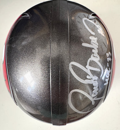 Ronde Barber Signed✍️Tampa Bay Buccaneers🏴‍☠Mini Helmet with HOF 23 Inscription