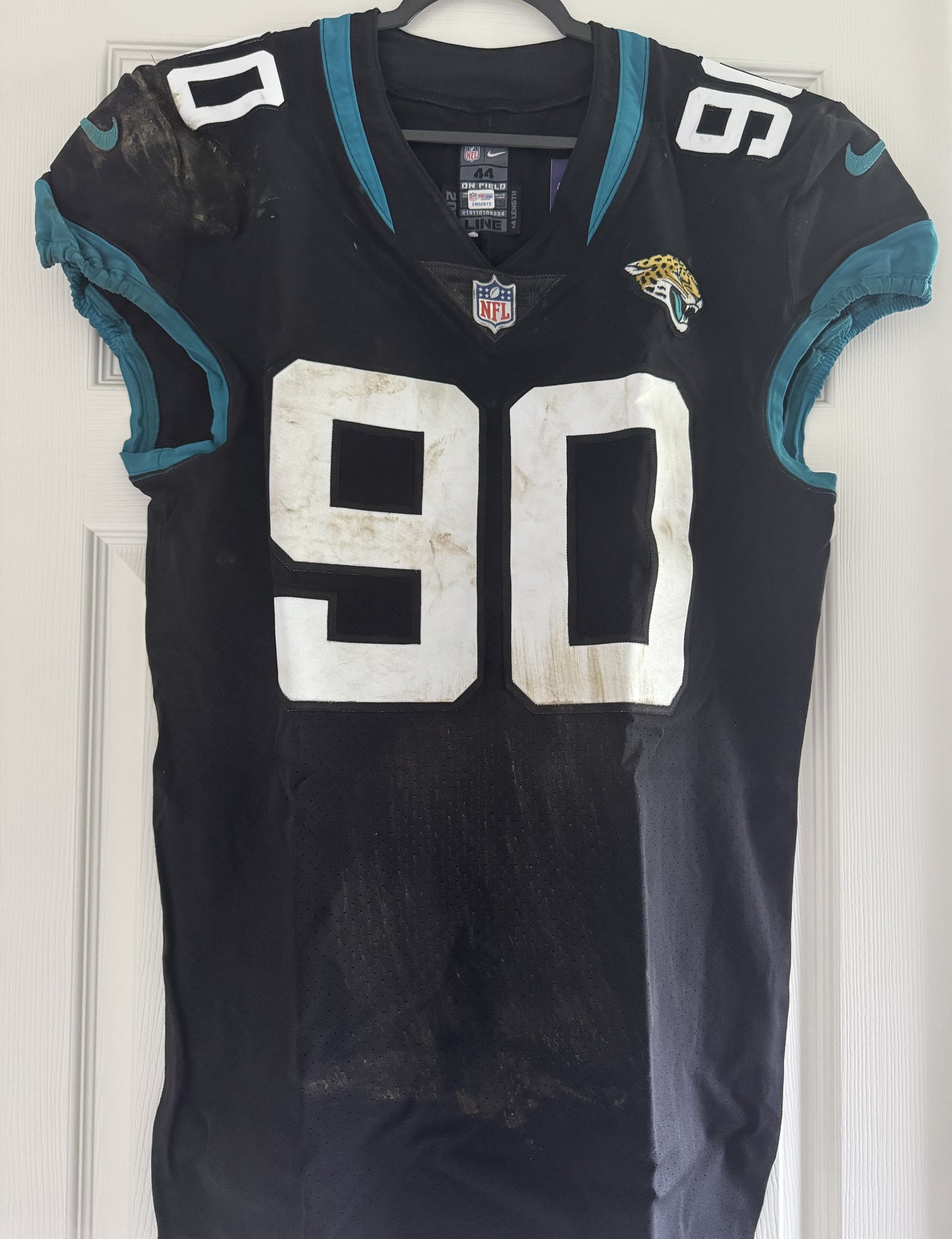 Taven Bryan GAME USED 10/28/18 PHOTO MATCHED 📸 Jacksonville Jaguars Nike NFL Jersey vs. Philadelphia Eagles at Wembley Stadium London