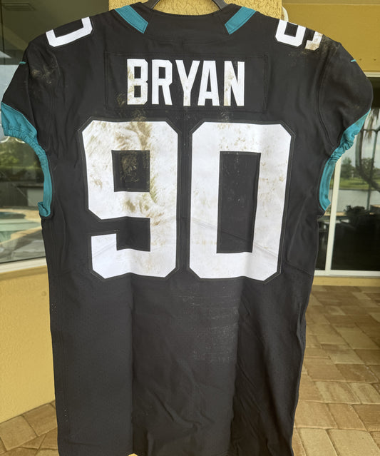 Taven Bryan GAME USED 10/28/18 PHOTO MATCHED 📸 Jacksonville Jaguars Nike NFL Jersey vs. Philadelphia Eagles at Wembley Stadium London