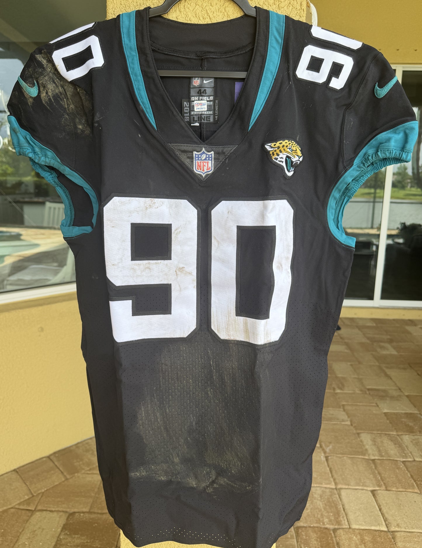 Taven Bryan GAME USED 10/28/18 PHOTO MATCHED 📸 Jacksonville Jaguars Nike NFL Jersey vs. Philadelphia Eagles at Wembley Stadium London