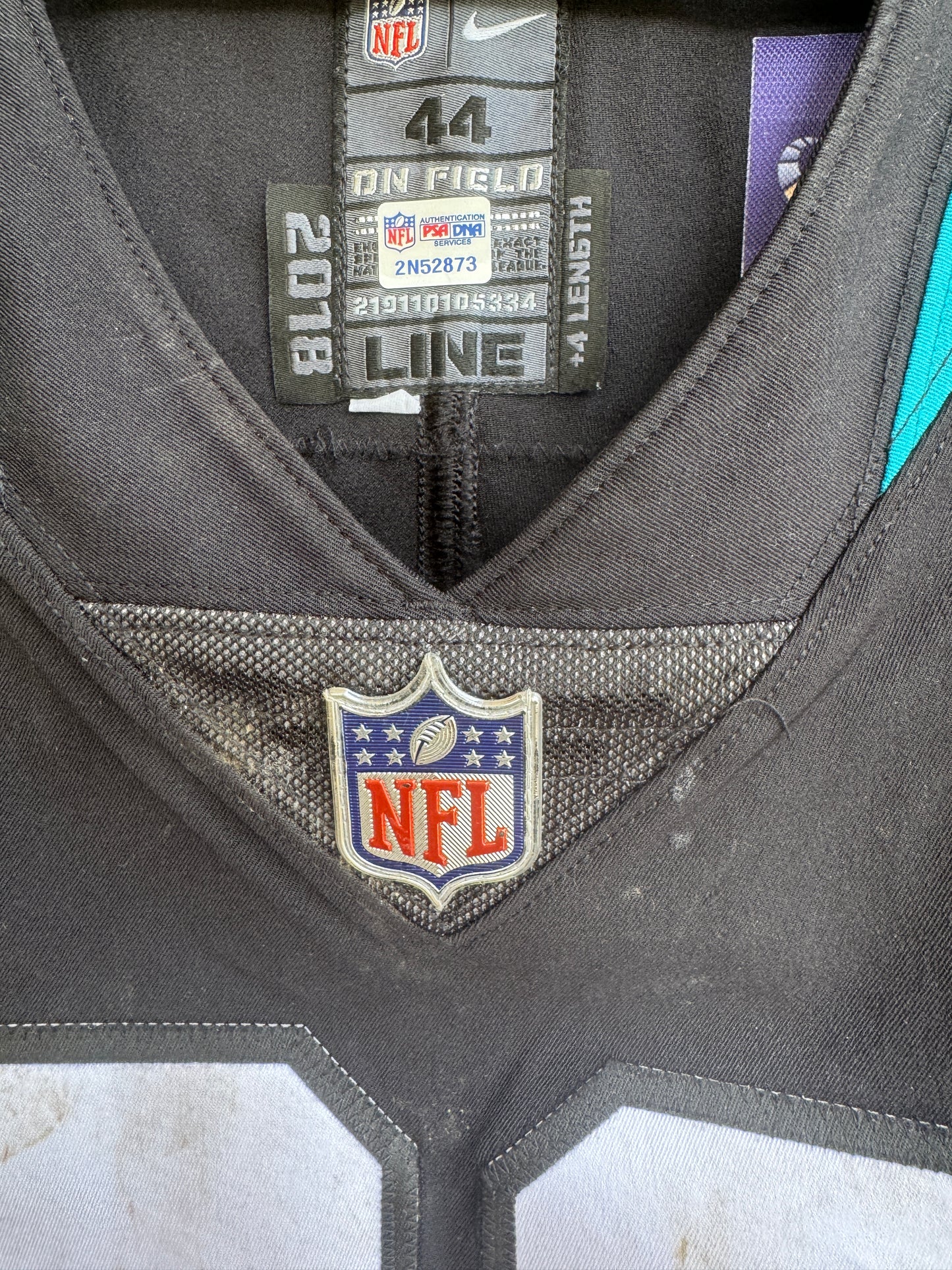 Taven Bryan GAME USED 10/28/18 PHOTO MATCHED 📸 Jacksonville Jaguars Nike NFL Jersey vs. Philadelphia Eagles at Wembley Stadium London