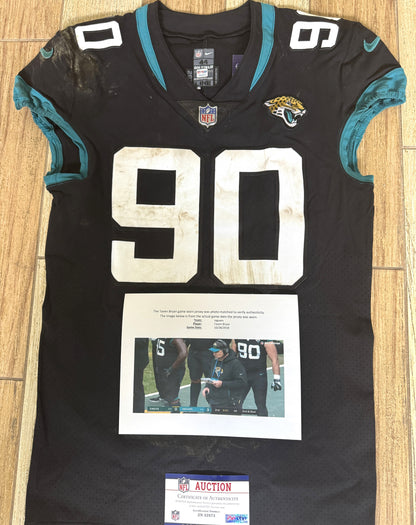 Taven Bryan GAME USED 10/28/18 PHOTO MATCHED 📸 Jacksonville Jaguars Nike NFL Jersey vs. Philadelphia Eagles at Wembley Stadium London