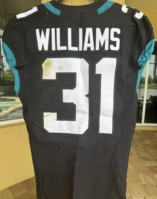 Darious Williams GAME WORN 💪 (10/30/22) PHOTO MATCHED 📸 Jaguars Nike NFL Jersey 👕 vs. Denver Broncos in London