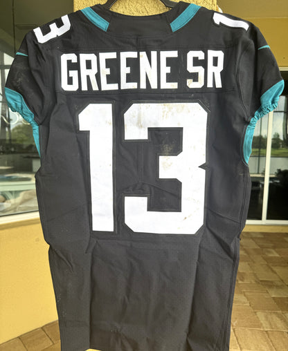 Rashad Greene GAME WORN 💪 10/28/18 PHOTO MATCHED 📸 Jacksonville Jaguars 🐆 NFL Jersey 👕 vs. Philadelphia Eagles in London