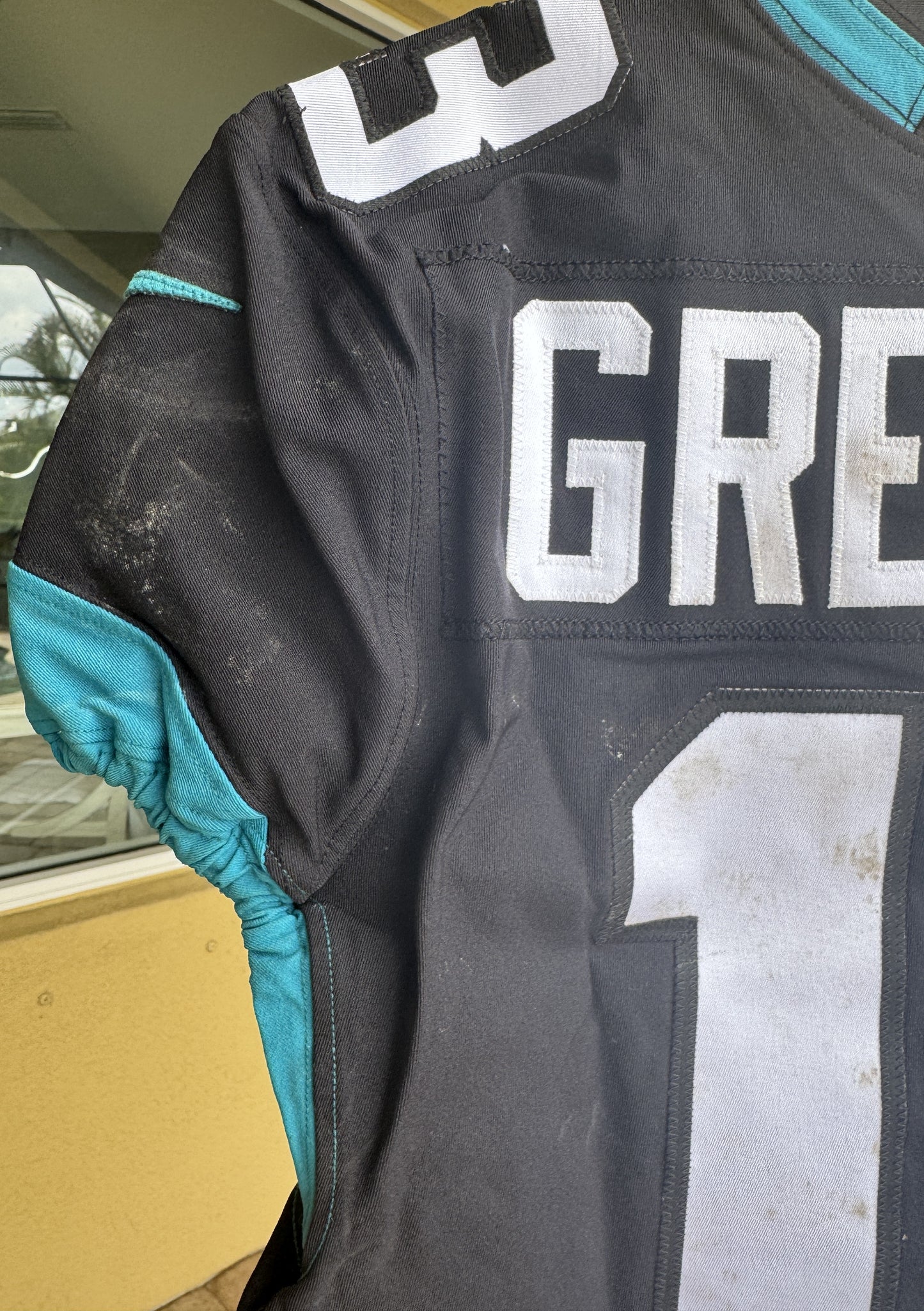 Rashad Greene GAME WORN 💪 10/28/18 PHOTO MATCHED 📸 Jacksonville Jaguars 🐆 NFL Jersey 👕 vs. Philadelphia Eagles in London