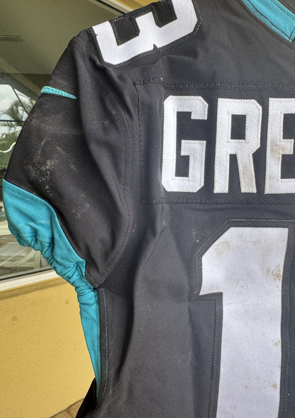Rashad Greene GAME WORN 💪 10/28/18 PHOTO MATCHED 📸 Jacksonville Jaguars 🐆 NFL Jersey 👕 vs. Philadelphia Eagles in London