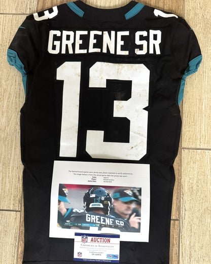 Rashad Greene GAME WORN 💪 10/28/18 PHOTO MATCHED 📸 Jacksonville Jaguars 🐆 NFL Jersey 👕 vs. Philadelphia Eagles in London