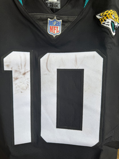 Donte Moncrief GAME USED 💪 10/28/18 PHOTO MATCHED 📸 Jacksonville Jaguars 🐆 Nike NFL Jersey 👕 PSA Certified 🛡️ vs. Philadelphia Eagles London Game at Wembley Stadium