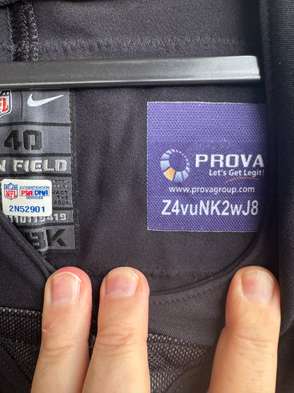 Donte Moncrief GAME USED 💪 10/28/18 PHOTO MATCHED 📸 Jacksonville Jaguars 🐆 Nike NFL Jersey 👕 PSA Certified 🛡️ vs. Philadelphia Eagles London Game at Wembley Stadium