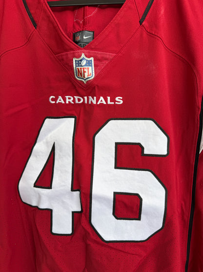 Aaron Brewer GAME USED 11/21/22 PHOTO MATCHED Cardinals Jersey NFL Intl Series in Mexico City vs. San Francisco 49ers