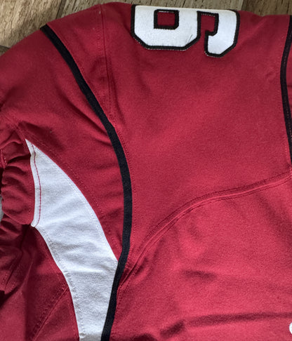 Aaron Brewer GAME USED 11/21/22 PHOTO MATCHED Cardinals Jersey NFL Intl Series in Mexico City vs. San Francisco 49ers