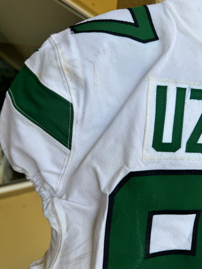 C.J. Uzomah GAME WORN/USED 💪 New York Jets Nike NFL Jersey 👕 with PSA Authenticity🛡️ Salute 2 Service Game