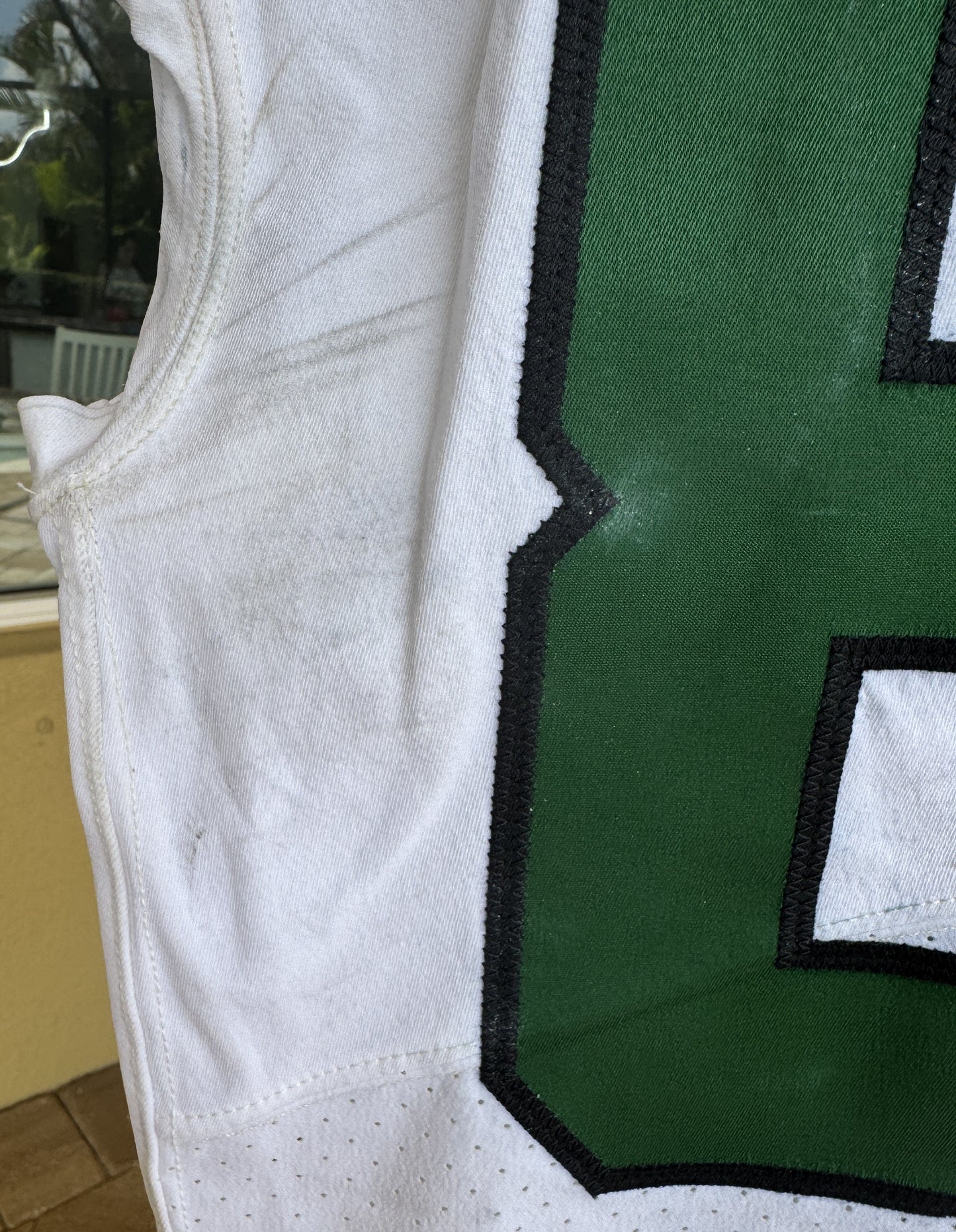 C.J. Uzomah GAME WORN/USED 💪 New York Jets Nike NFL Jersey 👕 with PSA Authenticity🛡️ Salute 2 Service Game
