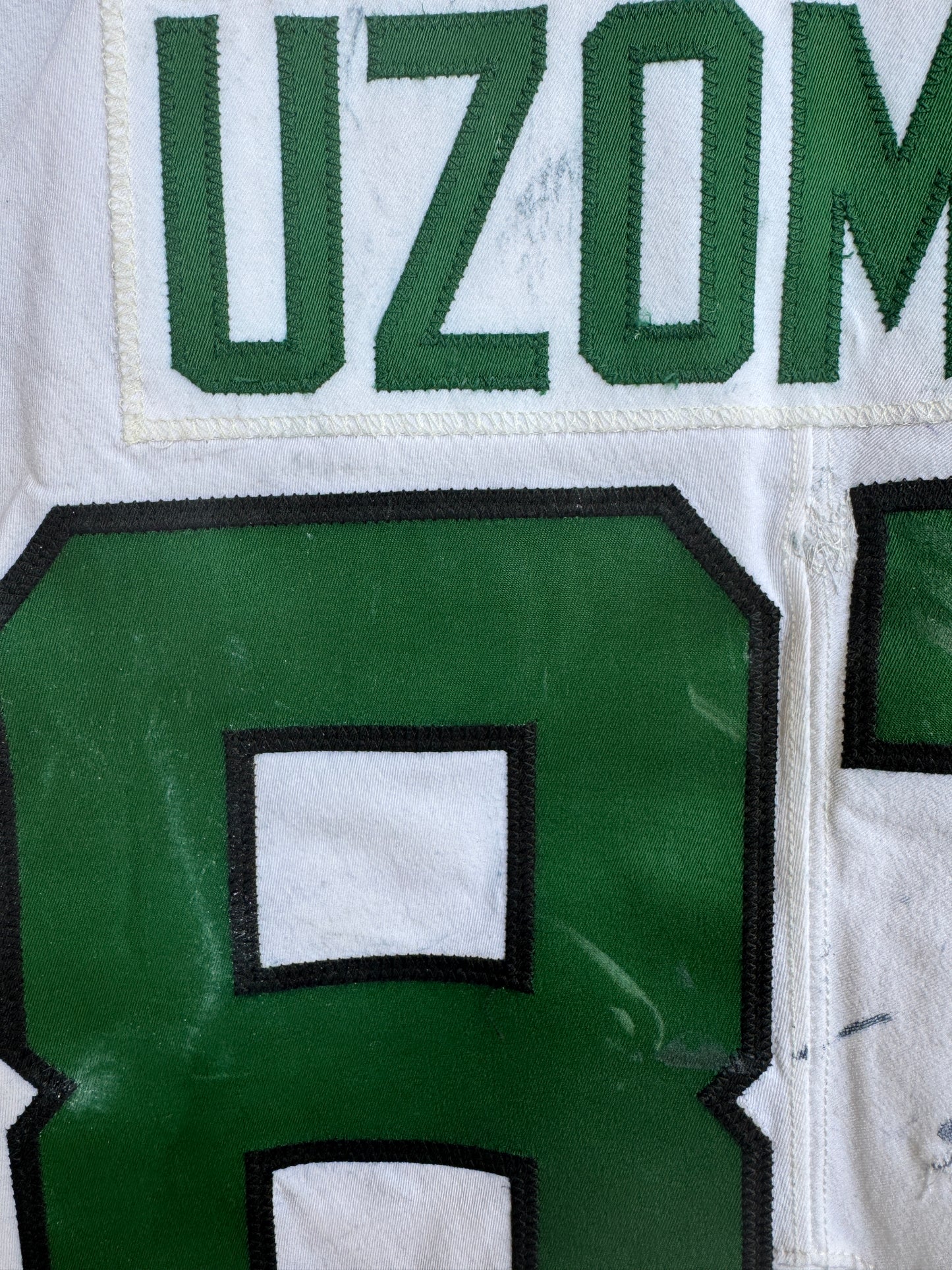C.J. Uzomah GAME WORN/USED 💪 New York Jets Nike NFL Jersey 👕 with PSA Authenticity🛡️ Salute 2 Service Game