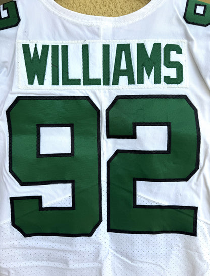 Leonard Williams GAME WORN/USED 💪 New York Jets Nike NFL Jersey 👕 Inc. PSA Authenticity🛡️