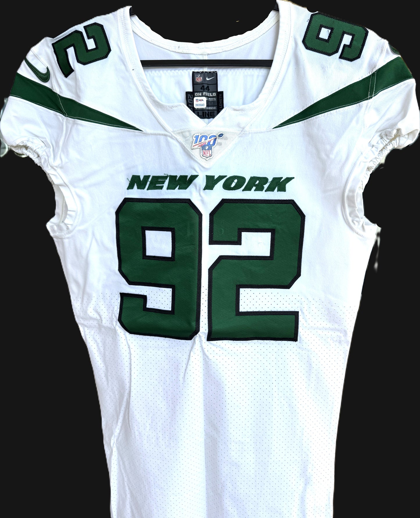 Leonard Williams GAME WORN/USED 💪 New York Jets Nike NFL Jersey 👕 Inc. PSA Authenticity🛡️