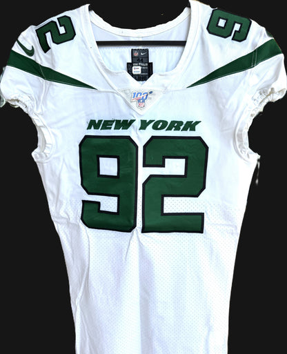 Leonard Williams GAME WORN/USED 💪 New York Jets Nike NFL Jersey 👕 Inc. PSA Authenticity🛡️