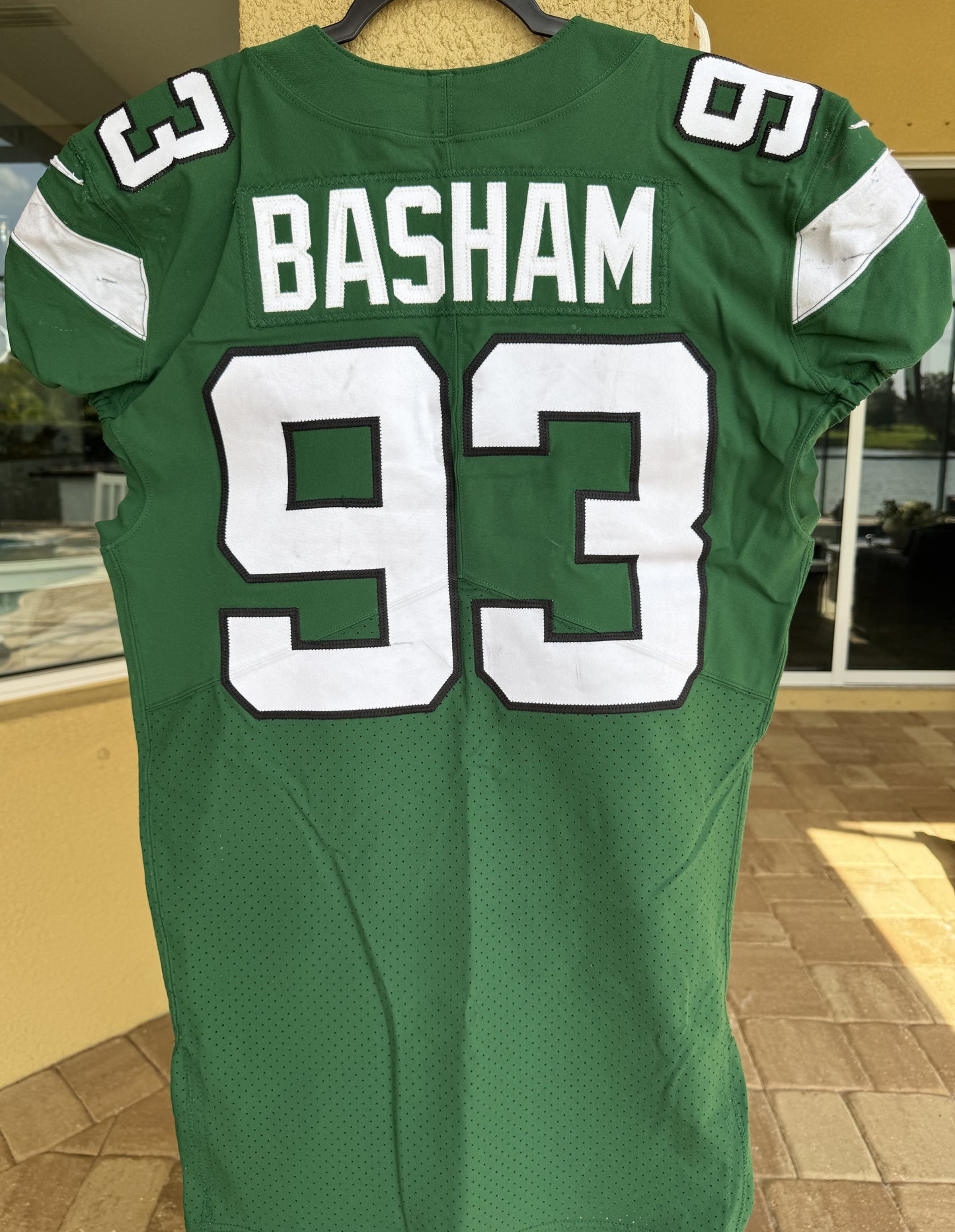 Terrell Basham GAME WORN 💪 12/27/20 PHOTO MATCHED 📸 New York Jets Nike NFL Jersey 👕vs. Cleveland Browns Also includes PSA Authenticity🛡️