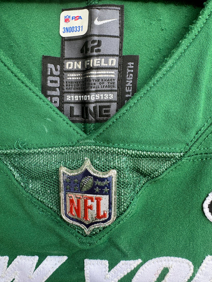 Terrell Basham GAME WORN 💪 12/27/20 PHOTO MATCHED 📸 New York Jets Nike NFL Jersey 👕vs. Cleveland Browns Also includes PSA Authenticity🛡️