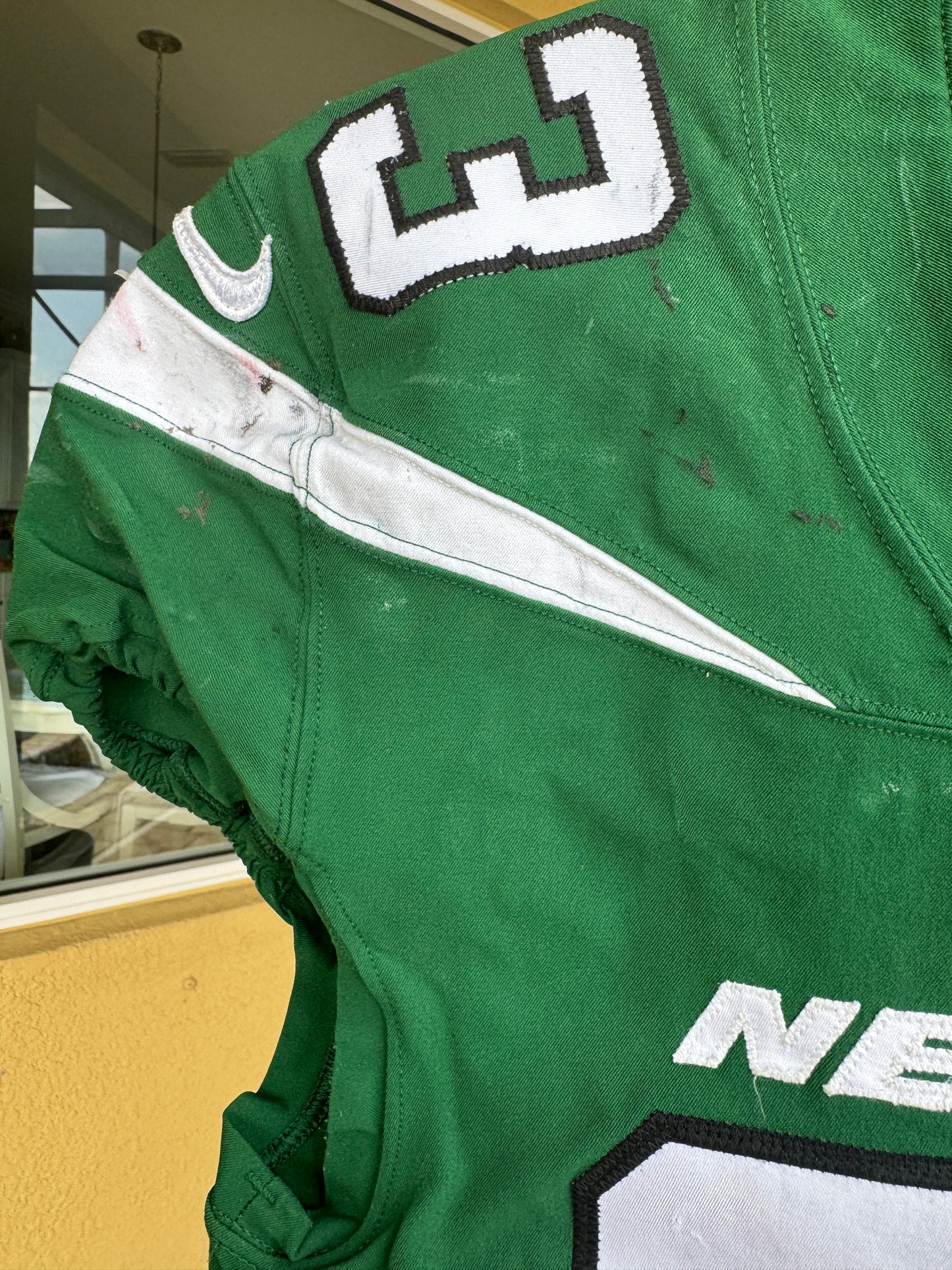 Terrell Basham GAME WORN 💪 12/27/20 PHOTO MATCHED 📸 New York Jets Nike NFL Jersey 👕vs. Cleveland Browns Also includes PSA Authenticity🛡️