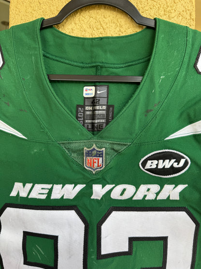 Terrell Basham GAME WORN 💪 12/27/20 PHOTO MATCHED 📸 New York Jets Nike NFL Jersey 👕vs. Cleveland Browns Also includes PSA Authenticity🛡️
