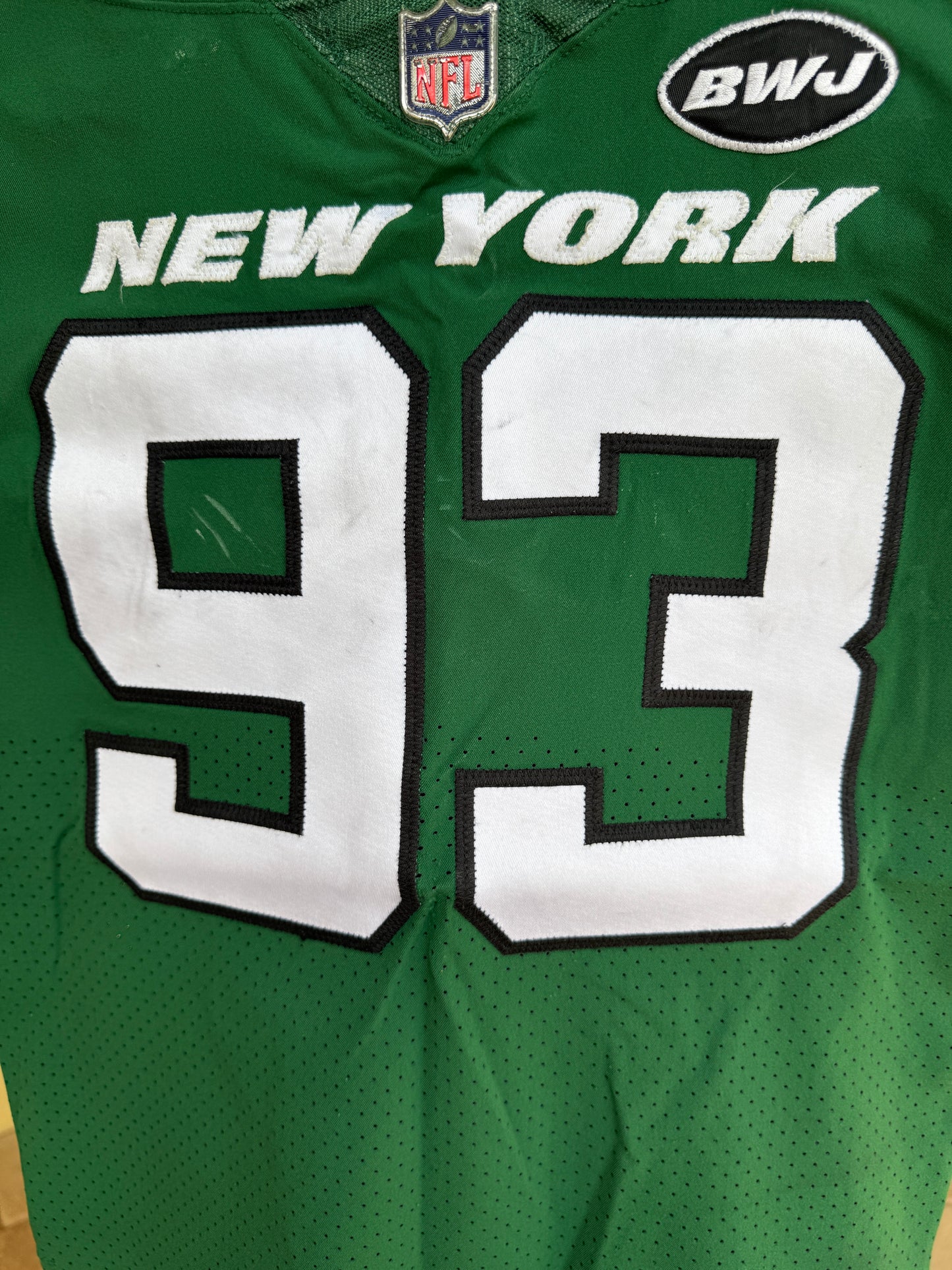 Terrell Basham GAME WORN 💪 12/27/20 PHOTO MATCHED 📸 New York Jets Nike NFL Jersey 👕vs. Cleveland Browns Also includes PSA Authenticity🛡️