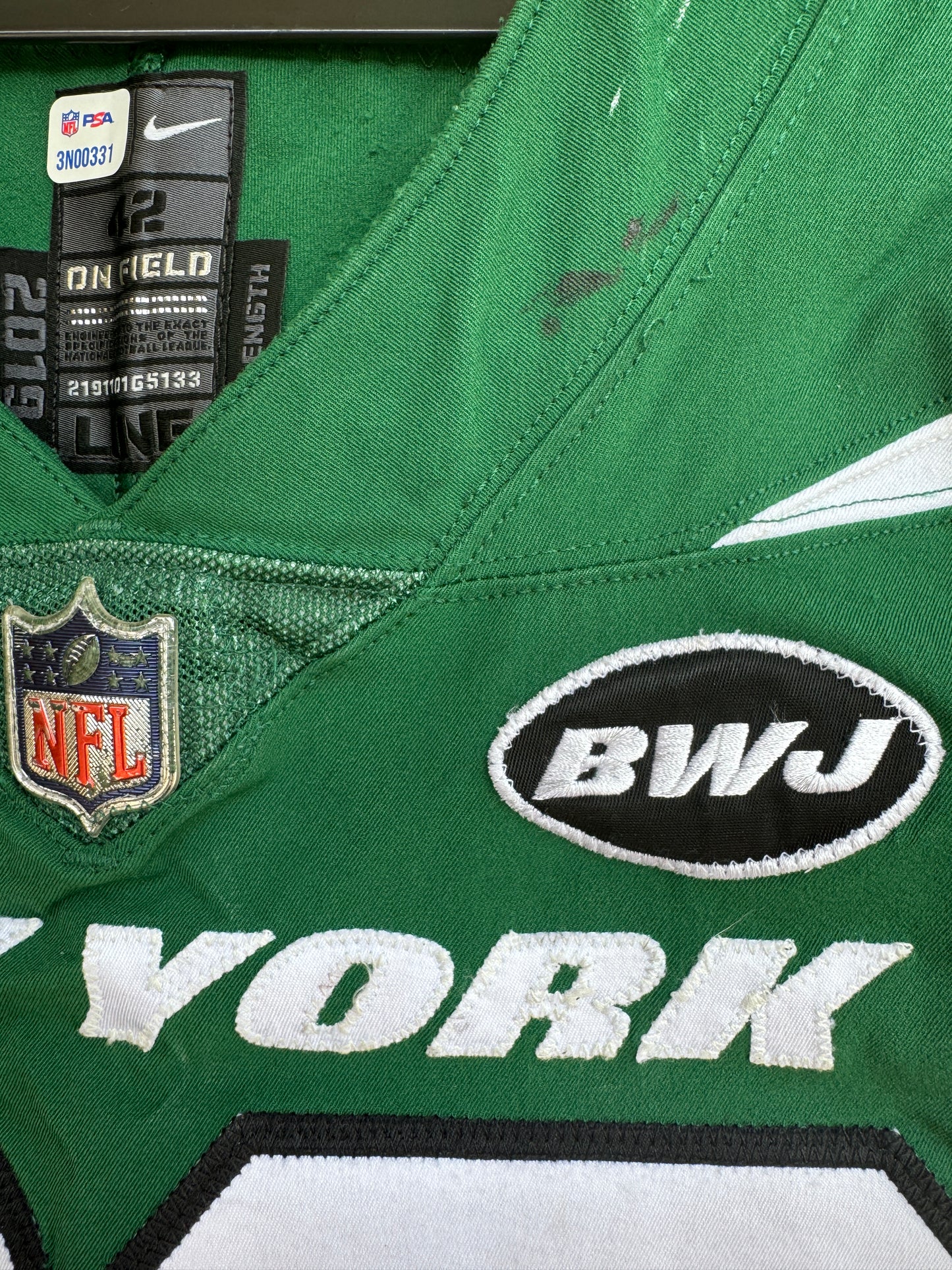 Terrell Basham GAME WORN 💪 12/27/20 PHOTO MATCHED 📸 New York Jets Nike NFL Jersey 👕vs. Cleveland Browns Also includes PSA Authenticity🛡️