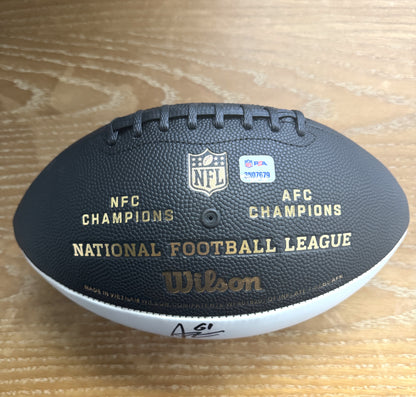 Kansas City Chiefs - Super Bowl 58 Commemorative Ball Signed✍️by 5 NFL Players💯Donovan Smith, Cornell Powell, Austin Reiter, Richie James