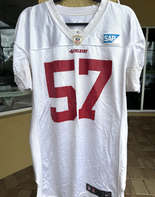 Michael Wilhoite San Francisco 49ers Practice WORN💪NFL Jersey 👕