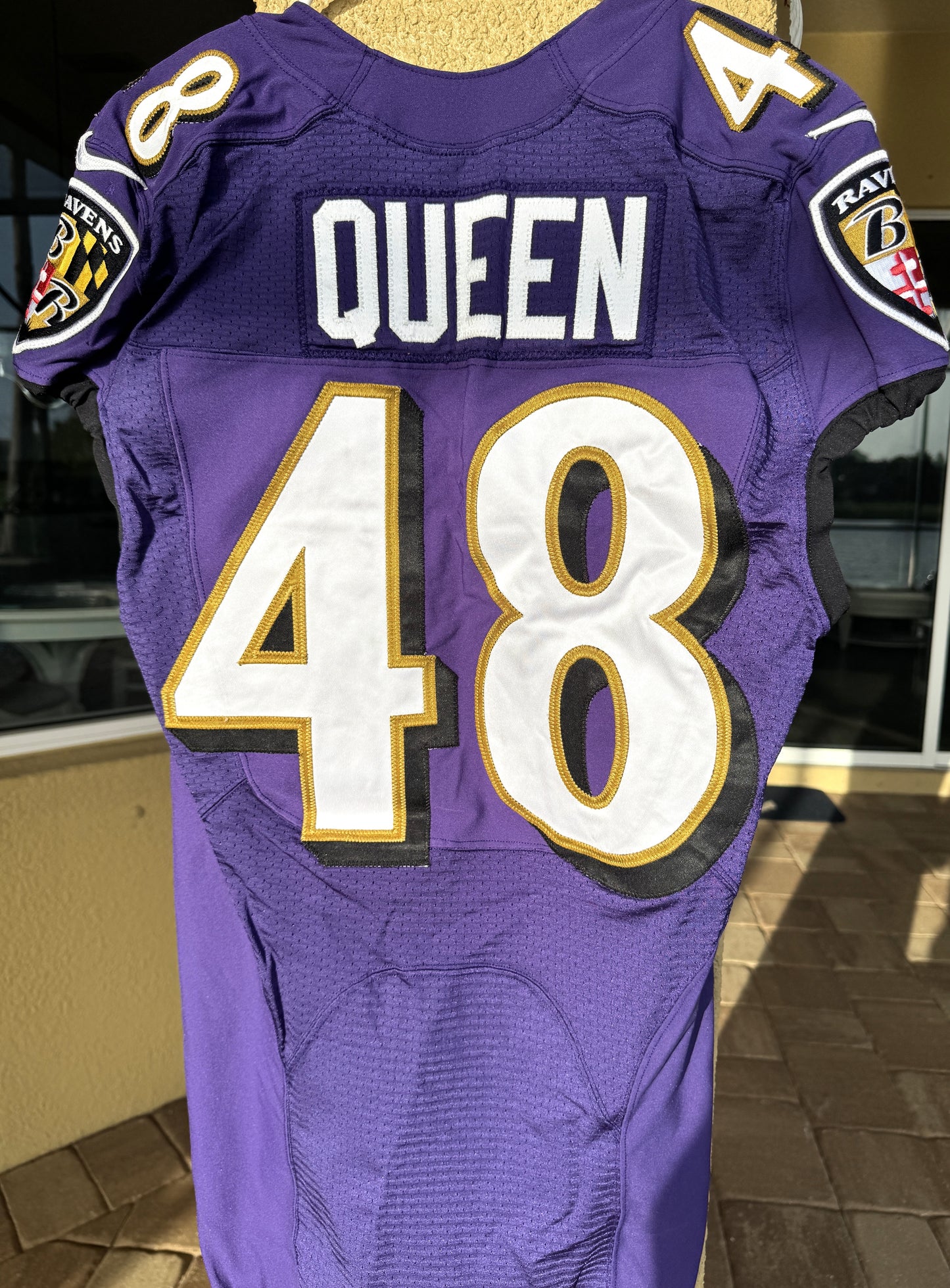 Patrick Queen GAME WORN💪2020 Season💯On-Field Baltimore Ravens Jersey💜Rare💥