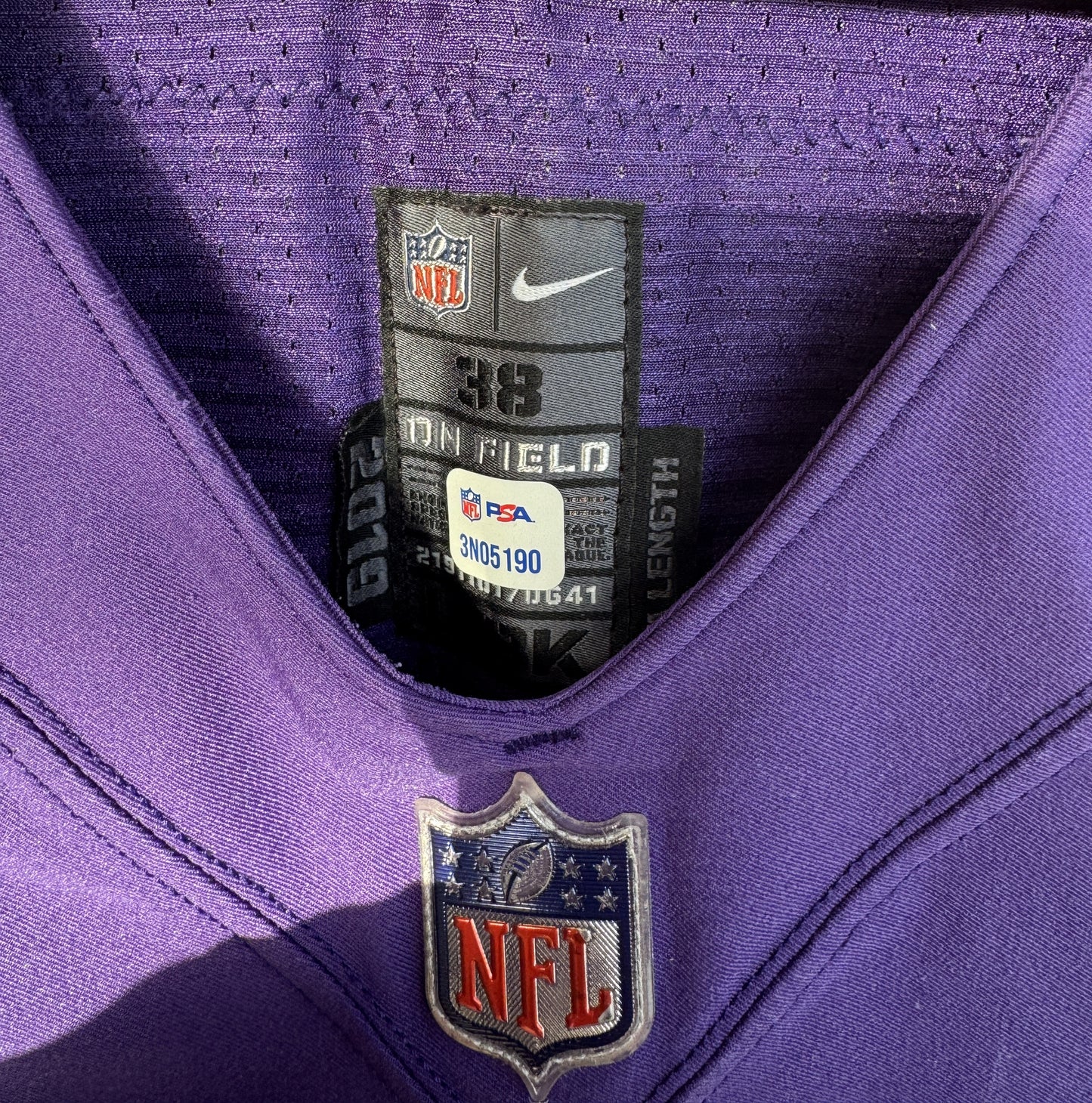 Patrick Queen GAME WORN💪2020 Season💯On-Field Baltimore Ravens Jersey💜Rare💥