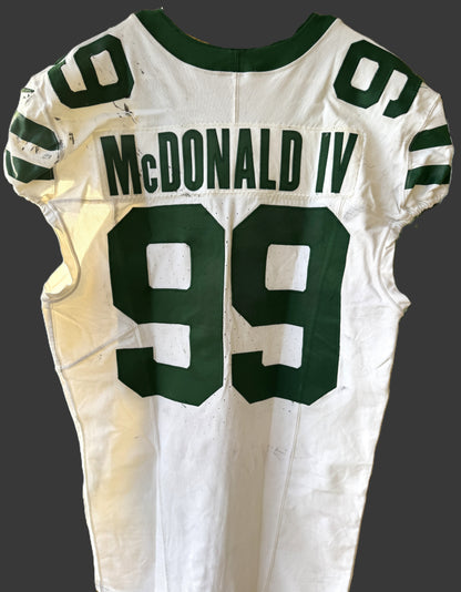 Will McDonald IV GAME USED 10/6/2024 New York Jets NFL Jersey - London Games🌍 vs. Minnesota Vikings