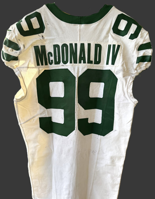 Will McDonald IV GAME USED 10/6/2024 New York Jets NFL Jersey - London Games🌍 vs. Minnesota Vikings