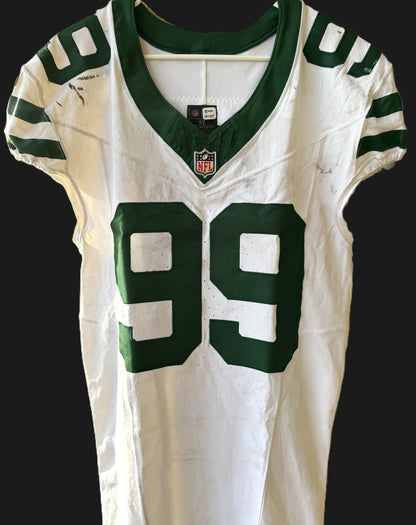 Will McDonald IV GAME USED 10/6/2024 New York Jets NFL Jersey - London Games🌍 vs. Minnesota Vikings