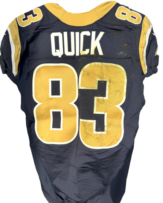Brian Quick GAME-WORN💪10/23/16 PHOTO MATCHED📸Los Angeles Rams🐏NFL Jersey👕 vs. New York Giants