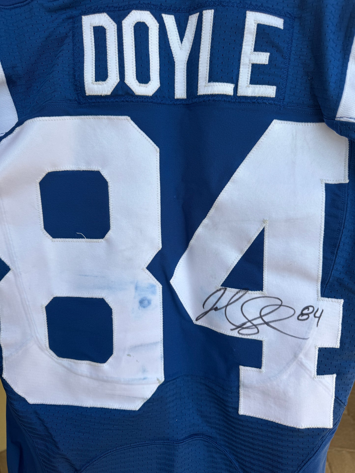 Jack Doyle Signed ✍️ GAME WORN 💪 10/17/21 PHOTO MATCHED 📸 Colts Nike NFL Jersey 👕 Rare💥 Includes PSA Authenticity 🛡️