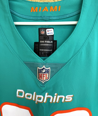Raekwon Davis GAME ISSUED 💪 Miami Dolphins 🐬 Authentic On-Field Nike NFL Jersey🎽 Inc. PSA Authenticity 🛡️